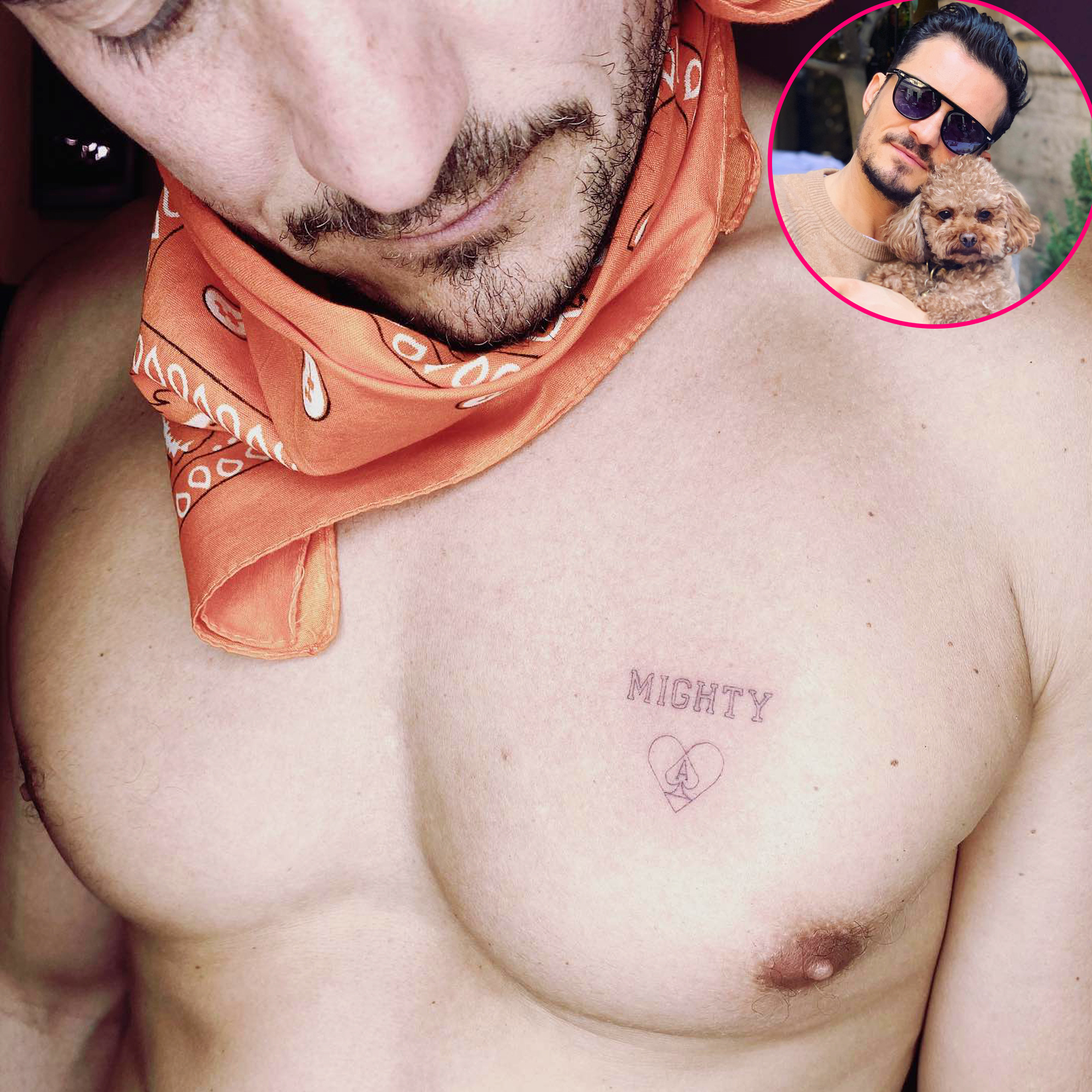 Celebs With Tribute Tattoos for Pets Orlando Bloom
